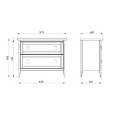 Тумба напольная ASB-Woodline Рома 100 Н белый