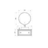 Комплект мебели ASB-Woodline Рома 100 С белый