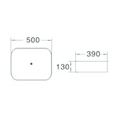 Раковина чаша SantiLine SL-1051MR 50 см красный матовый