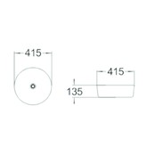 Раковина чаша SantiLine SL-1054MR 42 см красный матовый