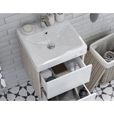 Комплект мебели Aquaton Сканди 45 см Белый/Дуб Верона