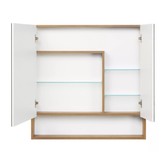 Зеркало шкаф Aquaton Сканди 90 см Белый/Дуб Рустикальный
