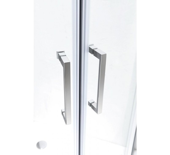 Душевой угол Cezares Molveno-RH-1-110/100-P-Cr 1100x1000 хром текстурное стекло