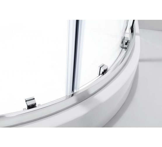 Душевой угол Cezares Molveno-RH-1-120/100-P-Cr 1200x1000 хром текстурное стекло