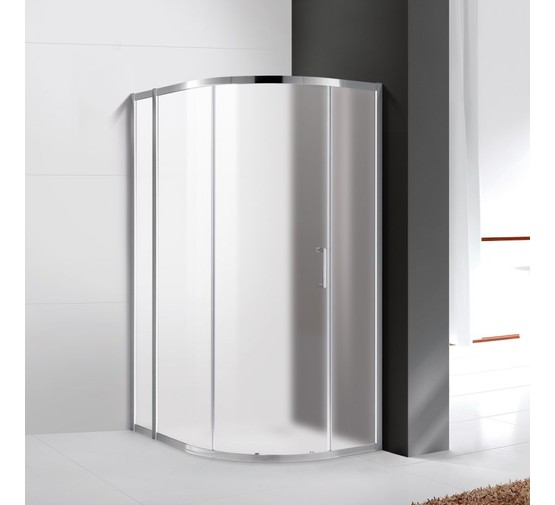 Душевой угол Cezares Molveno-RH-1-120/100-P-Cr 1200x1000 хром текстурное стекло