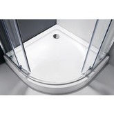 Душевой угол Cezares Molveno-RH-11-120/110-C-Cr-IV 1200x1100 хром прозрачное стекло