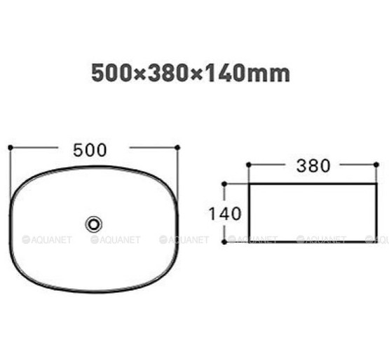 Раковина чаша Aquanet Fine-1 50 см