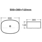 Раковина чаша Aquanet Fine-1 50 см