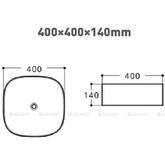 Раковина чаша Aquanet Trend-1-MB 40 см черный матовый