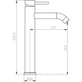 Смеситель для раковины Aquanet Steel AF210-11S сатин