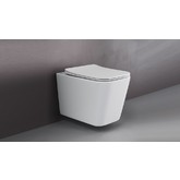 Унитаз подвесной Ceramicanova Nova Cubic CN1806 безободковый микролифт