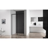 Душевая дверь BelBagno Acqua BF-1-130-C-Nero прозр.стекло 