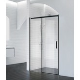 Душевая дверь BelBagno Acqua BF-1-130-C-Nero прозр.стекло 