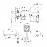 Душевая система Lemark Prizma LM3922C со смесителем хром