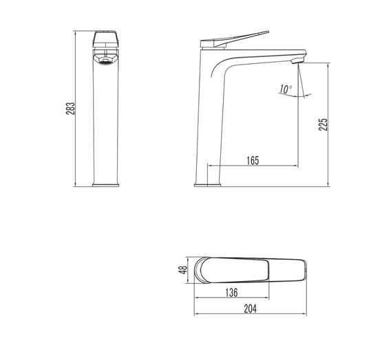 Смеситель для раковины Lemark Bronx LM3709BL с д/к черный