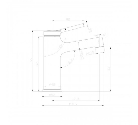 Смеситель для раковины Lemark Minima LM3806C хром