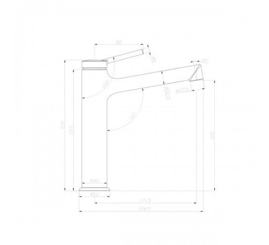 Смеситель для раковины Lemark Minima LM3837C хром