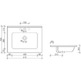 Раковина накладная Ceramicanova Element CN7001 61 см