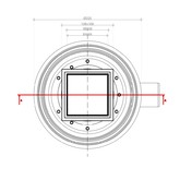 Трап сливной Pestan Confluo Standard White Glass Dry 1 10 см белый/хром