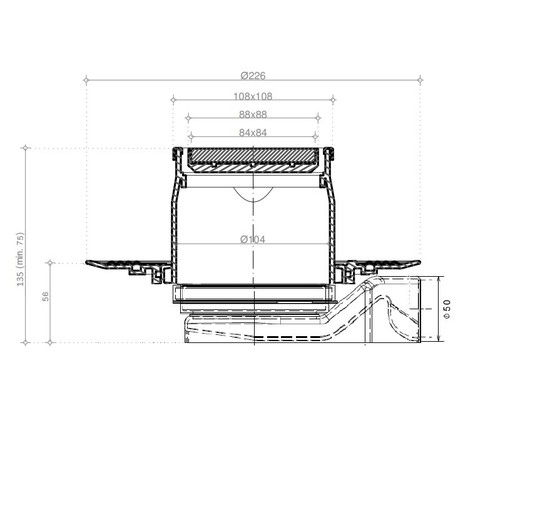 Трап сливной Pestan Confluo Standard Plate 8 10 см хром