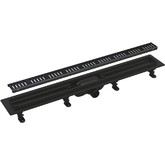 Водоотводящий желоб Alcaplast Simple APZ10Black 750 с решеткой черный матовый