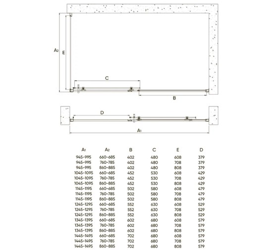 Душевой угол Veconi RV-072 1100x700 черный матовый,прозрачное стекло 