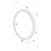 Зеркало Континент Verso LED 570x770