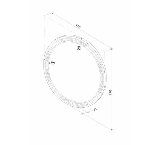 Зеркало Континент Talisman LED D770