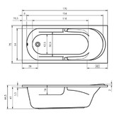 Акриловая ванна Riho Future 170x75