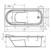 Акриловая ванна Riho Columbia 175x80