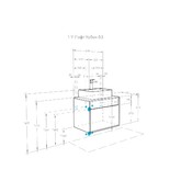 Тумба подвесная Aquaton Лофт Урбан 65 см Mila40 графит/орегон 