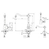 Смеситель для кухни Bravat Art F775109G-1 золото