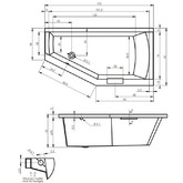 Акриловая ванна Riho Geta 170x90 L