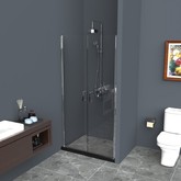 Душевая дверь BelBagno UNO-B-2-80-C-Cr хром, прозр.стекло 