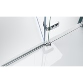 Душевая дверь BelBagno KRAFT-B-12-60/20-C-Cr-L 80 см хром, прозр.стекло 