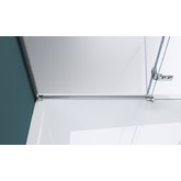 Душевая дверь BelBagno KRAFT-B-12-60/20-C-Cr-L 80 см хром, прозр.стекло 