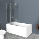 Шторка для ванны BelBagno Uno V-11-120/150-P-Cr 1200x1500 текстур.стекло 