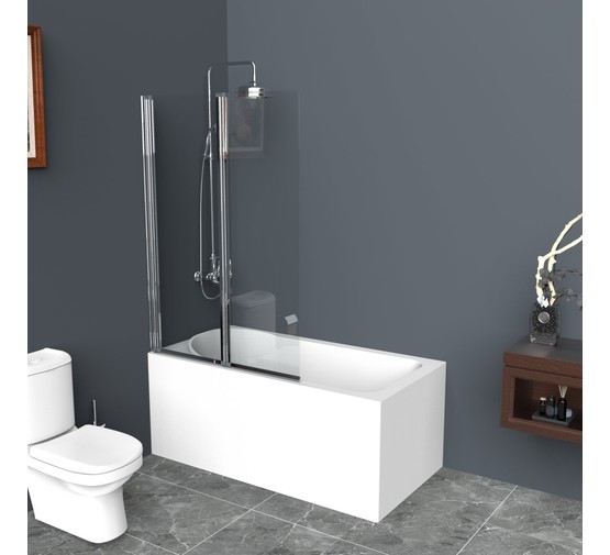 Шторка для ванны BelBagno Uno V-2-120/150-C-Cr 1200x1500 прозр.стекло 