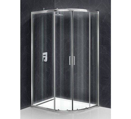 Душевой угол BelBagno UNO-195-RH-2-100/80-C-Cr 1000x800 хром, прозр.стекло 