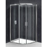 Душевой угол BelBagno UNO-195-RH-2-120/80-C-Cr 1200x800 хром, прозр.стекло 