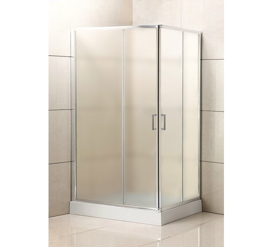 Душевой угол BelBagno Uno-195-AH-2-120/80-P-Cr 1200x800 текстур.стекло 