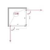 Душевой угол BelBagno ETNA-A-2-70-C-Cr 700x700 хром, прозр.стекло 