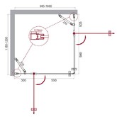 Душевой угол BelBagno ETNA-AH-22-100/120-C-Cr 1000x1200 хром, прозр.стекло 