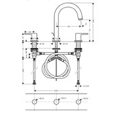 Смеситель для раковины Hansgrohe Vernis Shape 71563670 черный матовый