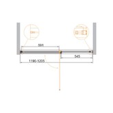 Душевая дверь Cezares URBAN-B-12-120-C-CR 120 см хром прозрачное стекло 