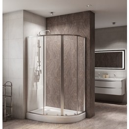 Душевой угол BelBagno DUE-RH-2-120/80-C-Cr 1200x800 хром, прозр.стекло 