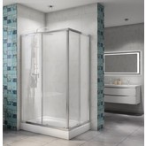 Душевой угол BelBagno DUE-AH-2-120/80-C-Cr 1200x800 хром, прозр.стекло 