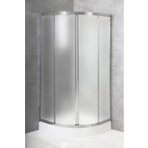 Душевой угол BelBagno DUE-R-2-90-P-Cr 900x900 хром, текстурное стекло 