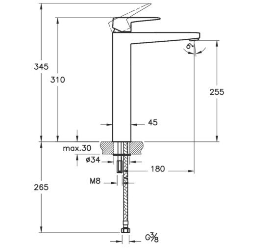 Смеситель для раковины Vitra Root Square A4273326EXP медный