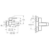 Смеситель для ванны Vitra Root Square A4273726EXP медь